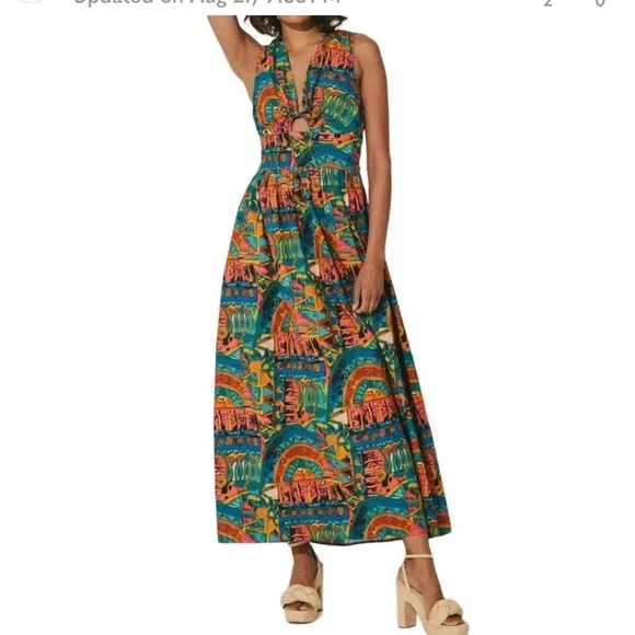 NWOT CLEOBELLA ayanna ankle dress in paradiso Small - Picture 6 of 10